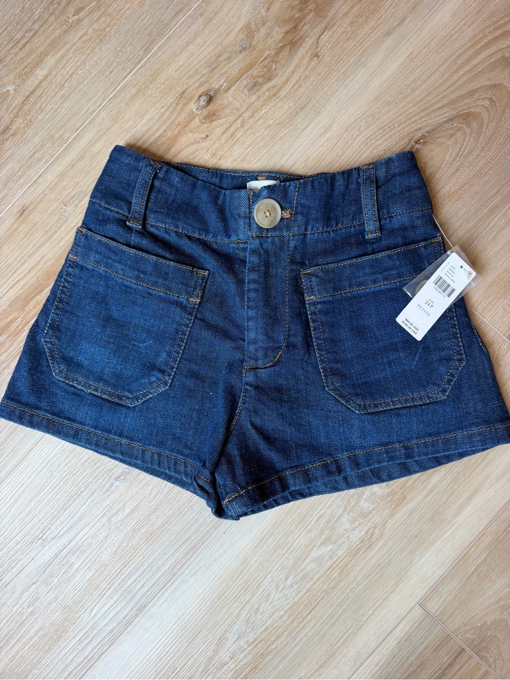 Maeve Indigo High-Rise Denim Shorts